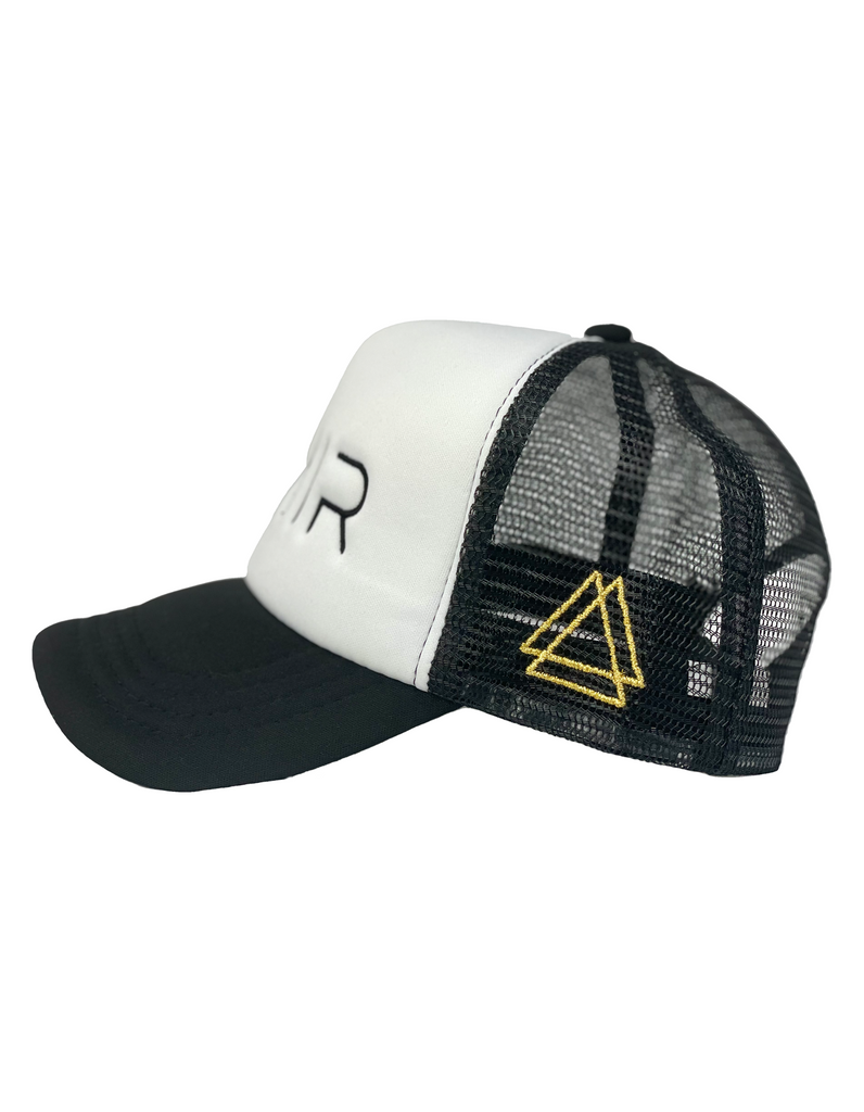 White/ black trucker hat